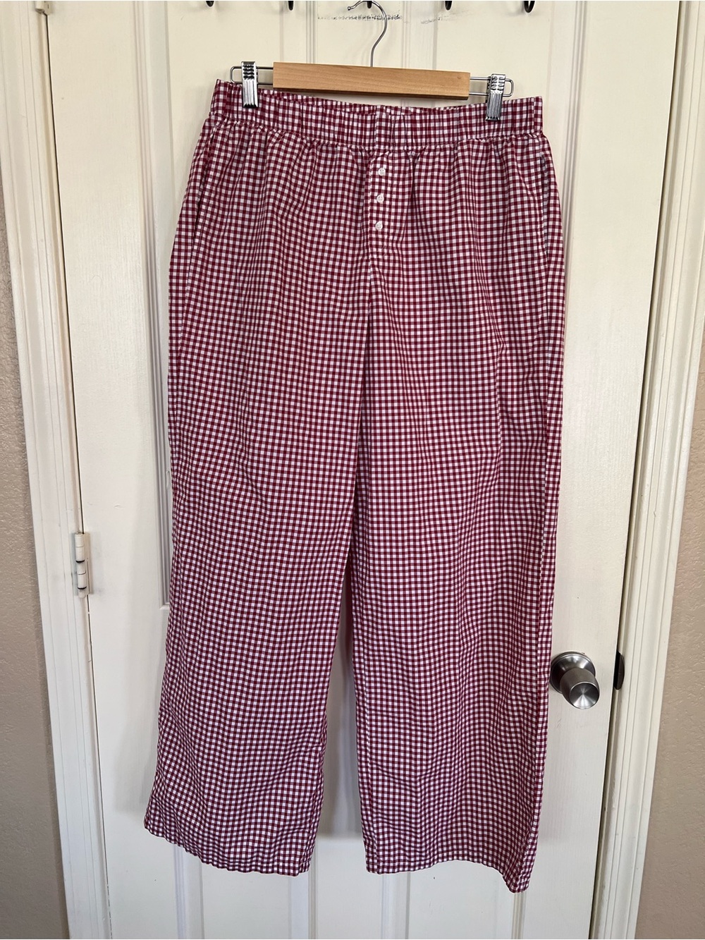 Arizona Body Red White Gingham Pajama Pants Lounge Sleepwear Size Large